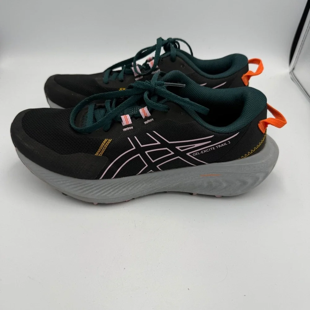 Asics Gel-Excite Trail 2 Womens Running Shoes Black Pink 1012B412 Size 9.5 - Picture 3 of 7